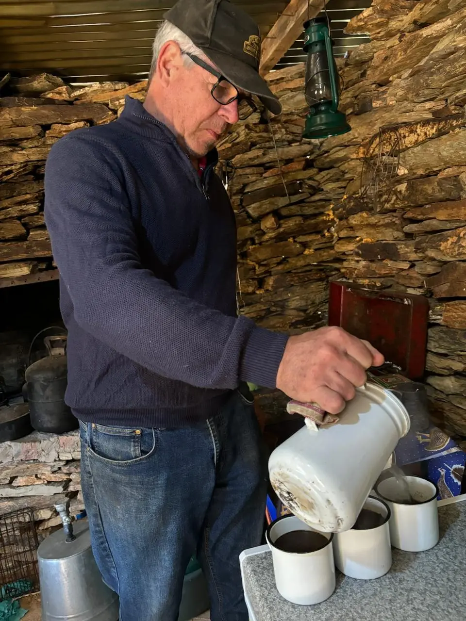 Herman van der Merwe in the Karoo, where the work begins at the kitchen table and in the land.